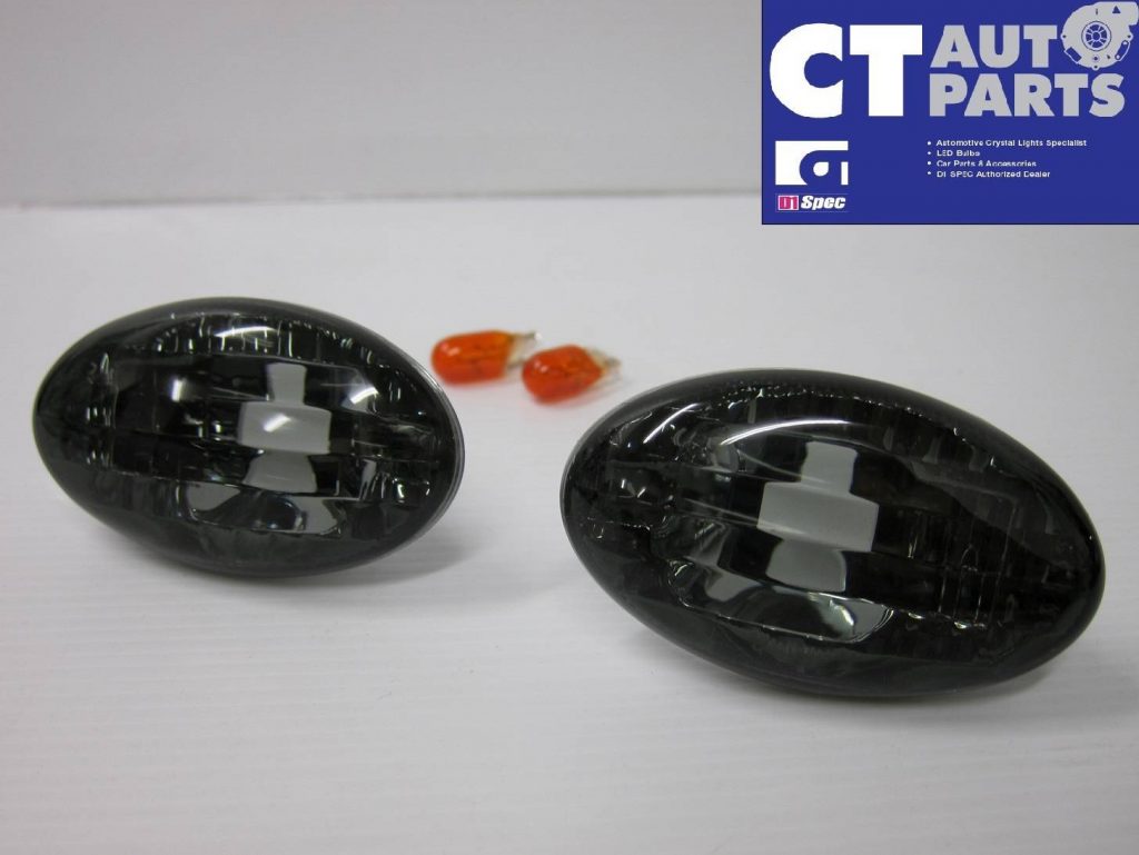 Smoke Black Side indicator Side marker Fender Light for 00-02 SUBARU IMPREZA WRX-0