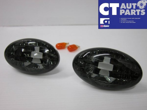 Smoke Black Side indicator Side marker Fender Light for 00-02 SUBARU IMPREZA WRX-0