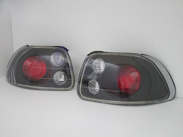 JDM Black Altezza Tail lights for 92-97 Honda CRX Del Sol VtiR
