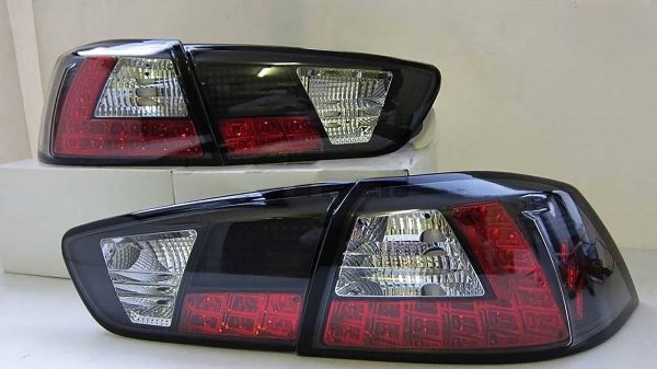 JDM Black LED Taillights for 2007-2019 Mitsubishi Lancer CJ EVO X Sedan