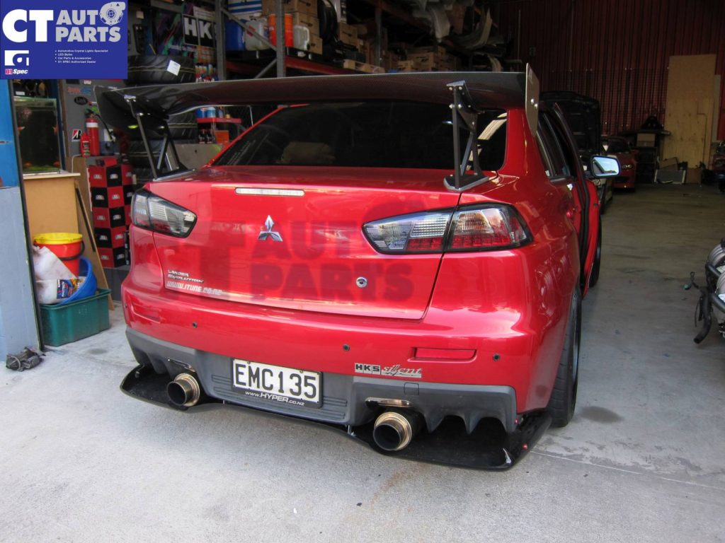 JDM Black LED Tail Lights for 2007-2019 Mitsubishi Lancer CJ EVO X Sedan-264