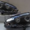 Black LED DRL Angel Eyes Projector Head Lights for 03-08 VW GOLF V TDI GTI -2872