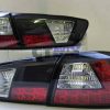 JDM Black LED Tail Lights for 2007-2019 Mitsubishi Lancer CJ EVO X Sedan-0