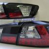 JDM Black LED Tail Lights for 2007-2019 Mitsubishi Lancer CJ EVO X Sedan-2904