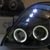 JDM Black Angel Eyes Projector Head Lights for 04-10 Suzuki Swift Sport-3083