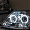 Clear CCFL Angel-Eyes Projector Head Lights for 05-10 Toyota Hilux SR5 Ute -3299