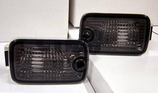 Black front bumper signal indicator lights for 91-98 Nissan 180SX Silvia RPS13