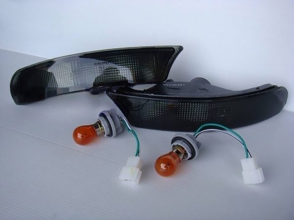 Black Bumper Lights for 92-97 SUBARU IMPREZA WRX STI GC8