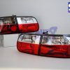 Clear Red JDM Tail light for 92-95 Honda Civic EG 4D Hatch Sedan -0