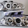 Clear LED Projector Angle Eyes Headlights for 92-95 HONDA CIVIC EG Si SiR Vti-4510