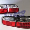 JDM CLEAR RED LED TAIL LIGHTS for 92-95 HONDA CIVIC EG 3D Hatch-2516