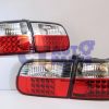 JDM CLEAR RED LED TAIL LIGHTS for 92-95 HONDA CIVIC EG 3D Hatch-2519