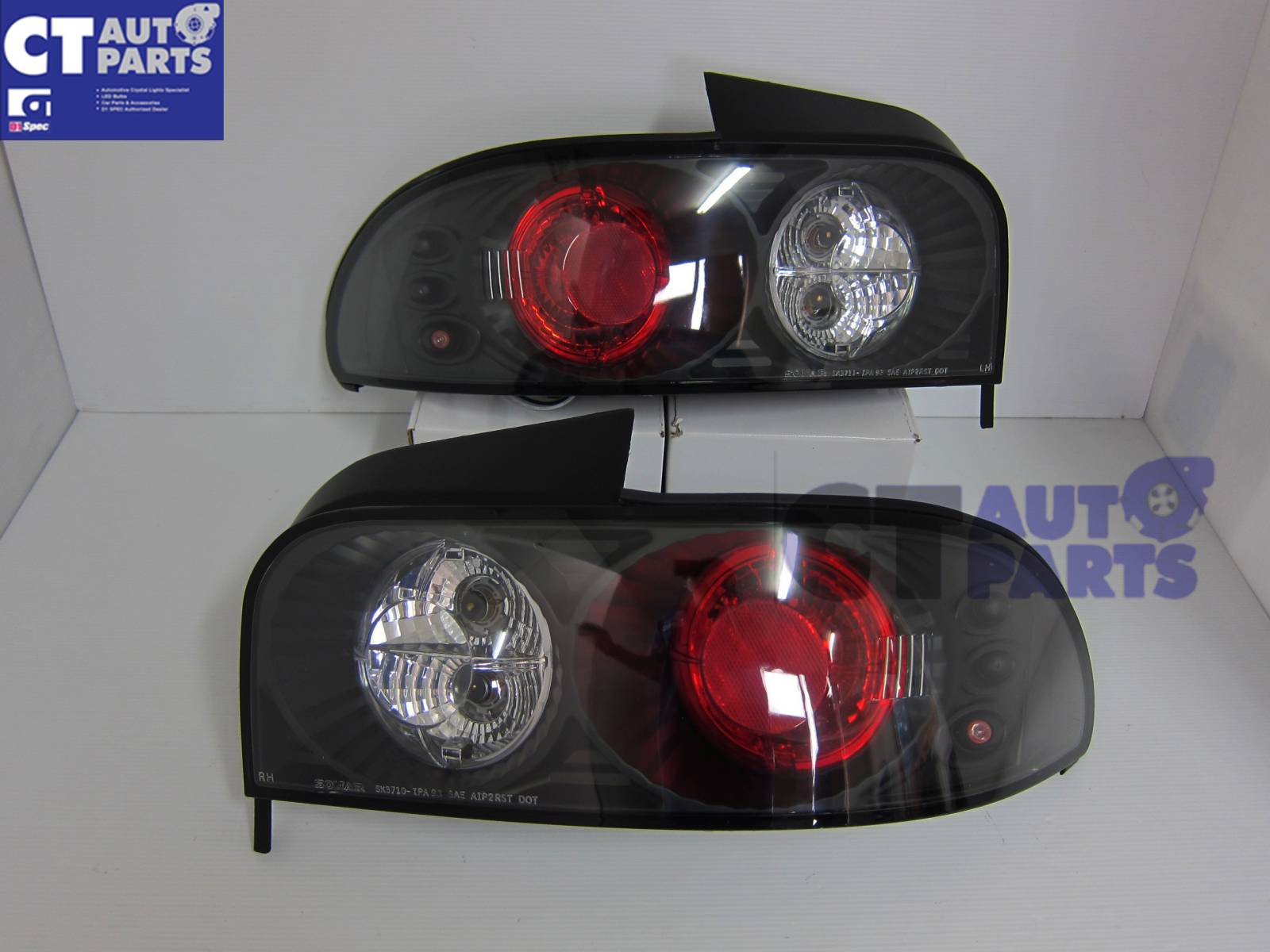 JDM Black Altezza Tail Lights for 9200 SUBARU Impreza Sedan GC8 WRX