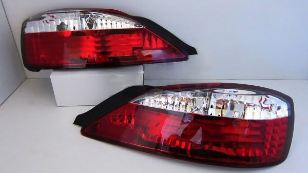 DMAX Clear Red LED Taillights for 99-02 Nissan Silvia S15 200SX Spec R tail lights