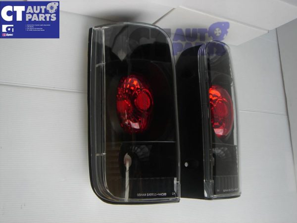 JDM Black Altezza Tail Lights for 89-03 Toyota Hiace Van-0