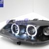 Black LED Angle Eye Projector Headlights for 98-04 Holden Astra G TS -614