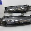 JDM Black HeadLights & Black Corner Lights for 96-98 Nissan Silvia S14 200SX-0