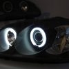 Black LED Angle Eye Projector Headlights for 96-98 Honda CIVIC EK VTIR VTIS -4487