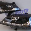 Black LED DRL Projector Headlights for 98-04 Holden Astra G TS-2956