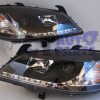 Black LED DRL Projector Headlights for 98-04 Holden Astra G TS-2953