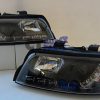 BLACK LED DRL DayTime Projector HeadLights for AUDI A4 B6 01-04-0