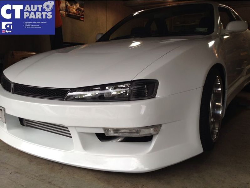 JDM Black HeadLights & Black Corner Lights for 9698 Nissan Silvia S14