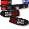 Black LED Tail lights & Black Garnish for 93-98 NISSAN SILVIA S14 200SX DMAX -3629
