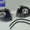 Black Front Corner Indicator Signal Lights for 91-98 BMW E36 2D Coupe 320i 330i -0