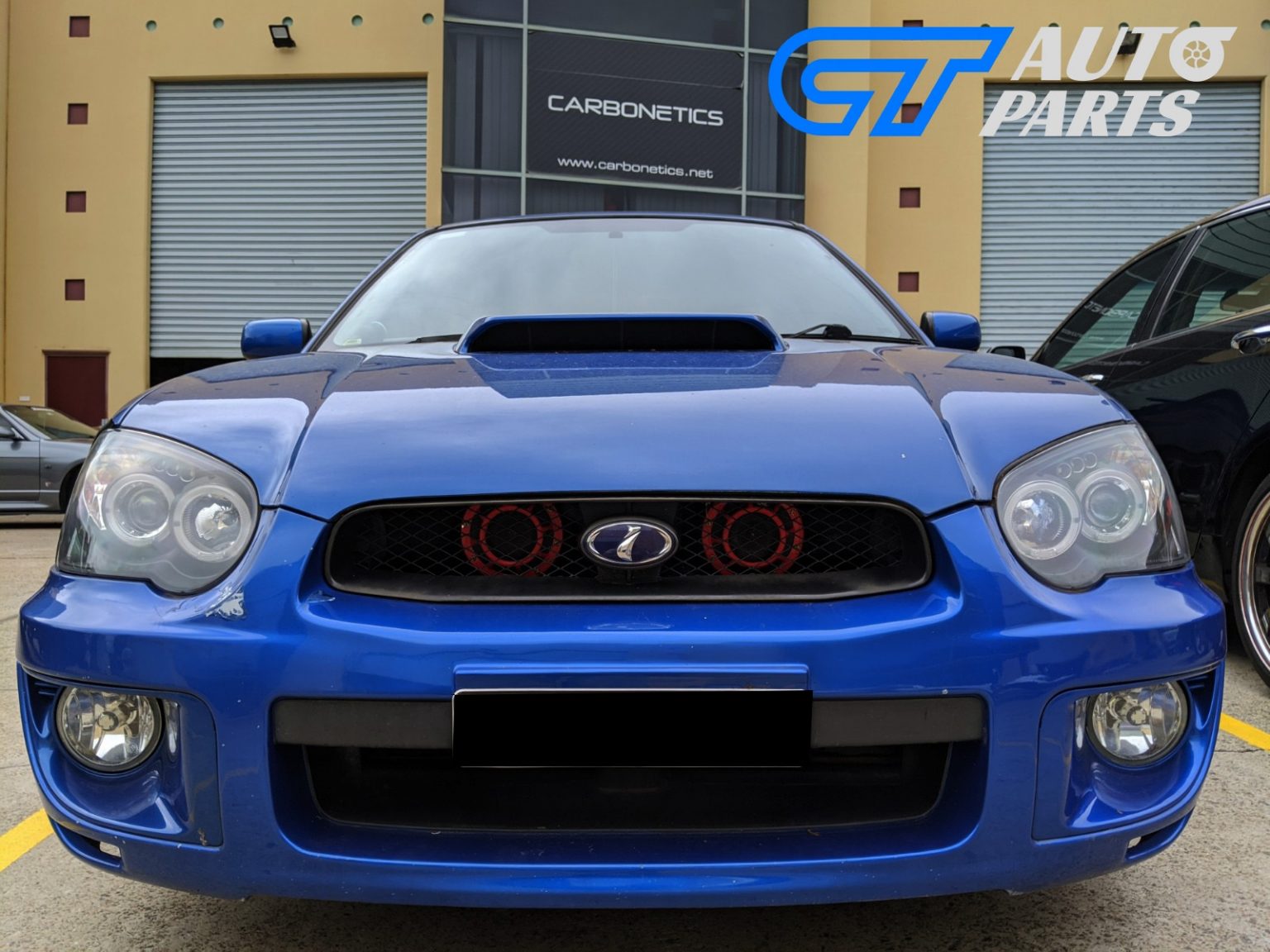 JDM Black LED Angle Eyes Projector Headlights for 0305 SUBARU IMPREZA