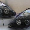 Black LED DRL & Angel Eyes Projector Head Lights Nissan 350Z Z33 03-05 Fairlady-3046