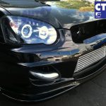 JDM Black LED Angle Eyes Projector Headlights for 03-05 SUBARU IMPREZA WRX RX STI GD -4525