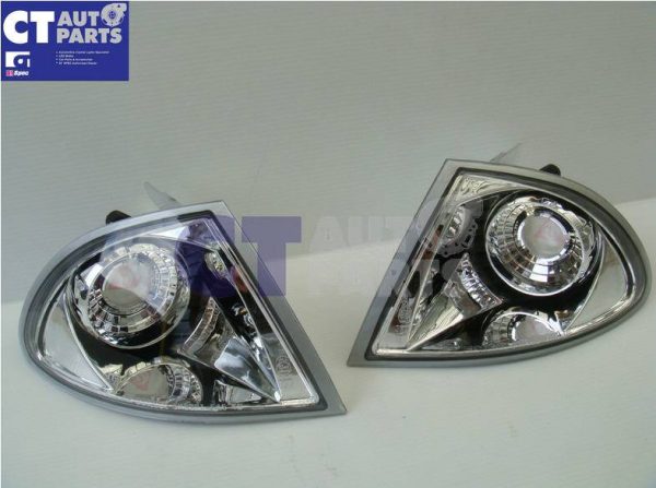 Crystal Clear Corner Signal indicator light for 98-01 BMW E46 3 Series 4D Sedan -0