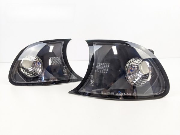 Black Corner Signal indicator light for 98-01 BMW E46 3 Series 2D Coupe