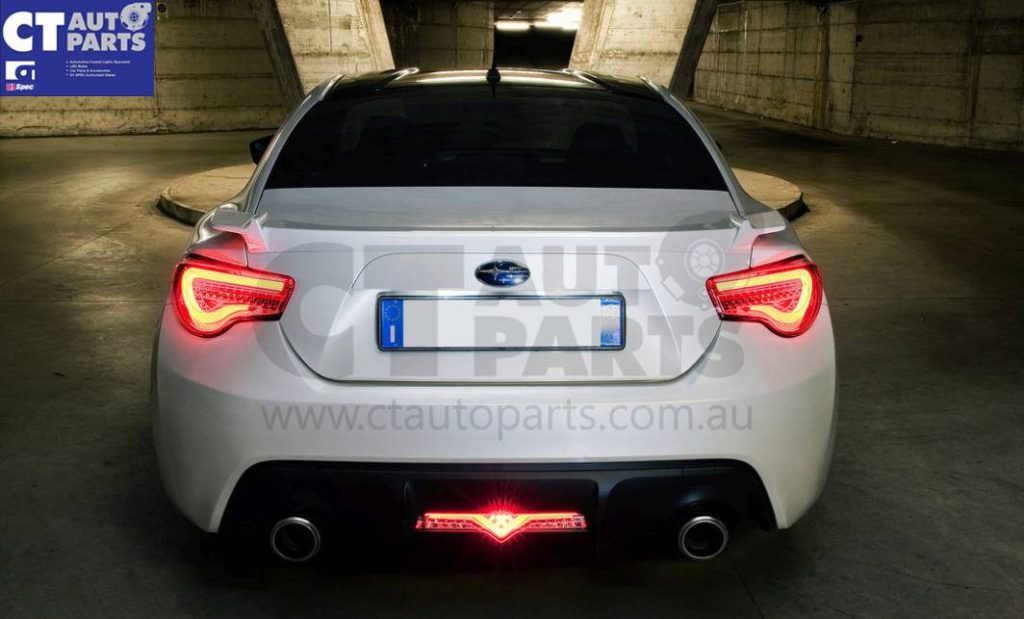VALENTI Clear Red LED Reverse Fog Light for Toyota 86 FT86 GTS Subaru BRZ ZN6-4098