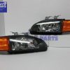 JDM Black Headlight & Amber Corner Signal Light for 91-95 Honda Civic EG VTI VTEC -1111