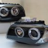 CCFL Projector HeadLight Black Head Lights Angel-Eye for 04-11 BMW E81 E82 E87 E88-3316