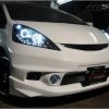Day-Time LED DRL & CCFL Projector Head Lights headlight for Honda JAZZ FIT 08-11-1182