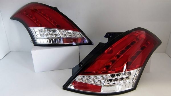 Clear Red Full LED Tail Lights for 2011-2016 Suzuki Swift FZ GA GLX GL taillights