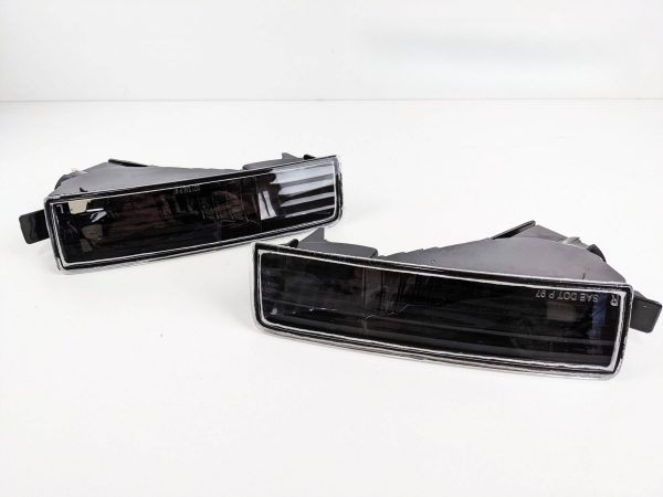 Black Front Bumper lights Signal lights for 97-01 Honda Prelude VtiS Type S