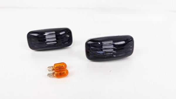 Smoke Black Side Indicator blinker fender light for 99-02 Nissan Silvia S15 200SX Spec R