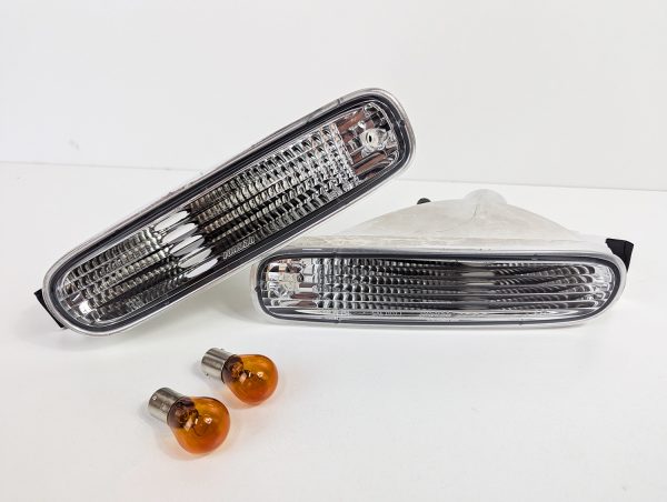 Clear Front Bumper indicator Signal Lights for 93-95 Nissan S14 200SX Silvia S1