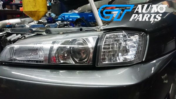 Clear Front Corner Indicator Signal Lights for 96-98 Nissan S14 Silvia 200SX S2