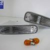 Clear Front Bumper Bar indicator Signal Lights for 93-96 NISSAN SILVIA S14 200SX S1-0