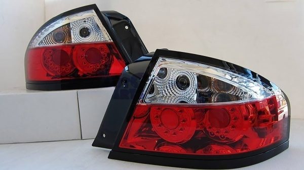 Clear RED LED Tail lights for 02-07 Ford Falcon BA BF XR6 XR8 4 Door SEDAN taillights