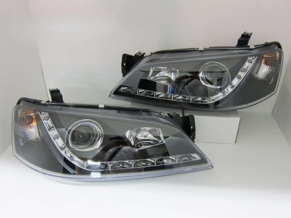 DRL LED Head Lights for 02-06 Ford Falcon BA BF Farimont FPV Sedan Ute