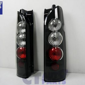 JDM Black ALtezza Tail lights for 04-19 Toyota Hiace VAN -0