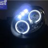 Black LED Angel Eyes Projector Head Lights for SUBARU IMPREZA WRX STI 00-02 GD-1998