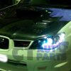 BLACK LED DRL Projector Head Lights for 05-07 Subaru Impreza WRX STi RX -4675