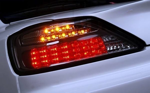 Yashio Factory Smoke Dynamic LED Taillights for 99-02 Nissan Silvia 200SX S15 Spec R