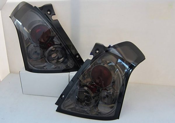 Smoked Altezza Tail Lights for 2004-2006 Suzuki Swift Sport hatchback taillights